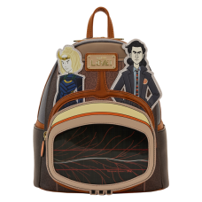 Loki - TVA Multiverse Lenticular 10 Inch Faux Leather Mini Backpack