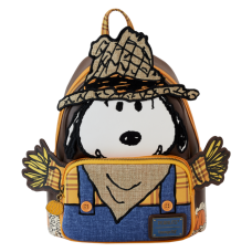 Peanuts - Snoopy Scarecrow Cosplay 10 Inch Faux Leather Mini Backpack