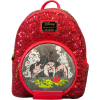 Disney Villains - Evil Queen Snow Globe 10 Inch Faux Leather Mini Backpack