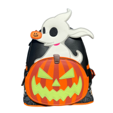 The Nightmare Before Christmas - Zero Pumpkin Glow in the Dark 10 Inch Faux Leather Mini Backpack