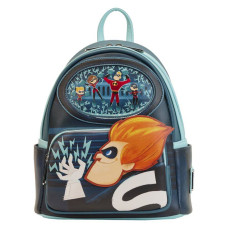 The Incredibles - Syndrome Glow in the Dark 10 Inch Faux Leather Mini Backpack