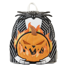 The Nightmare Before Christmas - Pumpkin Head Jack Glow in the Dark 10 Inch Faux Leather Mini Backpack