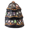 The Nightmare Before Christmas - Tree String Lights Glow in the Dark 13 Inch Faux Leather Mini Backpack