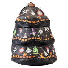 The Nightmare Before Christmas - Tree String Lights Glow in the Dark 13 Inch Faux Leather Mini Backpack