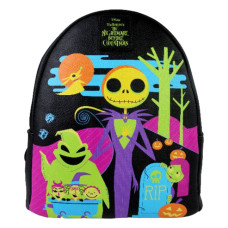 The Nightmare Before Christmas - Blacklight 10 Inch Faux Leather Mini Backpack