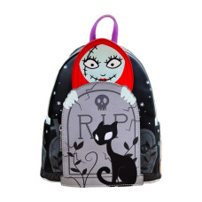 The Nightmare Before Christmas - Sally Cemetery Glow in the Dark 10 Inch Faux Leather Mini Backpack