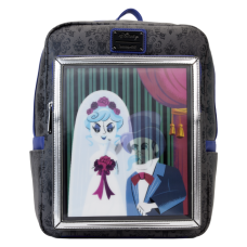 The Haunted Mansion - Black Widow Bride Portrait Lenticular 10 Inch Faux Leather Mini Backpack