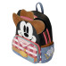 Disney - Western Mickey Mouse Cosplay 10 Inch Faux Leather Mini Backpack