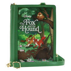 The Fox and the Hound (1981) - Book 9 Inch Faux Leather Convertible Crossbody Bag