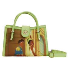 The Princess and the Frog - Scenes 9 Inch Faux Leather Crossbody Bag