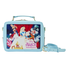 Alice in Wonderland (1951) - Classic Movie Lunchbox 6 Inch Faux Leather Crossbody Bag