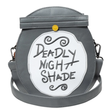 The Nightmare Before Christmas - Deadly Night Shade Glow in the Dark 8 Inch Faux Leather Crossbody Bag