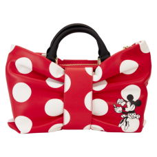 Disney - Minnie Rocks the Dots Bow Figural 4 Inch Faux Leather Crossbody Bag