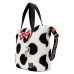 Disney - Minnie Rocks the Dots Sherpa 12 Inch Faux Leather Tote Bag