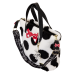 Disney - Minnie Rocks the Dots Sherpa 12 Inch Faux Leather Tote Bag