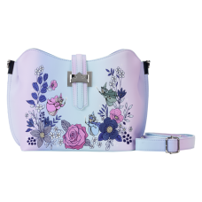 Sleeping Beauty (1959) - 65th Anniversary Floral 8 Inch Faux Leather Crossbody Bag