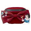 Snow White and the Seven Dwarfs (1937) - Classic Bow Quilted Velvet 6 Inch Faux Leather Belt Bag