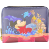 Fantasia - Sorcerer Mickey Book 4 Inch Faux Leather Zip-Around Wallet