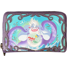 Disney Villains - Ursula Stories 4 Inch Faux Leather Zip-Around Wallet