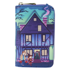 Hocus Pocus - Sanderson Sisters House Glow in the Dark 4 Inch Faux Leather Zip-Around Wallet