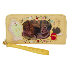 Beauty and the Beast (1991) - Belle Lenticular Princess Series 4 Inch Faux Leather Zip-Around Wristlet Wallet