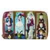 The Haunted Mansion - Stretching Room Portraits Glow in the Dark 4 Inch Faux Leather Zip-Around Wallet