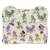 Disney - Disney100 Mickey & Friends Iridescent 4 Inch Faux Leather Zip-Around Wallet