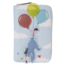 Winnie the Pooh - Floating Balloons 4 Inch Faux Leather Zip-Around Wallet