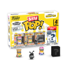 Minions - Roller Skating Stuart, Pajama Bob, Kung Fu Kevin & Mystery Bitty Pop! Vinyl Figure 4-Pack