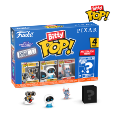 Pixar - WALL-E with Fire Extinguisher, EVE, Remy & Mystery Bitty Pop! Vinyl Figure 4-Pack