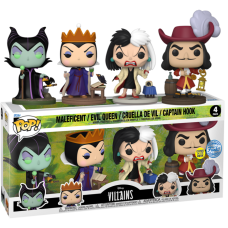 Disney - Villains Glow-in-the-Dark Pop! Vinyl Figure 4-Pack