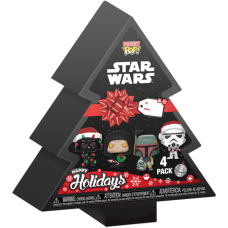 Star Wars - Christmas Tree Holiday Box Pocket Pop! Vinyl 4-Pack