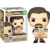 Parks and Recreation - Ron Swanson with Pyramid of Greatness 15th Anniversary Pop! Vinyl Figure