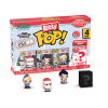 Rudolph the Red-Nosed Reindeer (1964) - Santa, Mrs. Claus, Hermey & Mystery 60th Anniversary Bitty Pop! Vinyl Figure 4-Pack