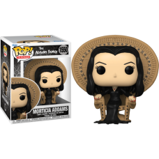 The Addams Family (1964) - Morticia Addams on Wicker Chair Deluxe Pop! Vinyl Figure