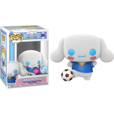 Sanrio - Cinnamoroll with Soccer Ball Flocked Pop! Vinyl Figure