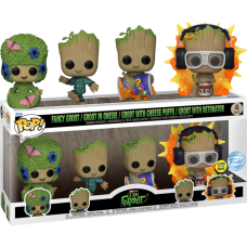 I Am Groot (2022) - Groot Pop! Vinyl Figure 4-Pack (Exclusive)