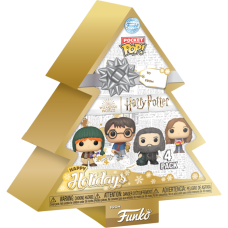 Harry Potter - Christmas Tree Holiday Box Pocket Pop! Vinyl 4-Pack