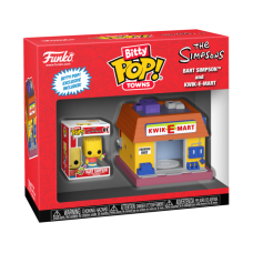 The Simpsons - Bart Simpson & Kwik-E-Mart Bitty Pop! Town Vinyl Figure