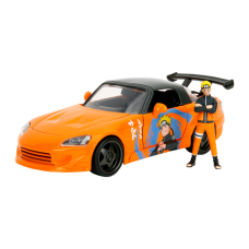 Naruto - 2001 Honda S2000 (with Naruto Figure) 1:24 Scale Diecast Vehicle Set