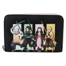 Demon Slayer - Heroes Group 4 Inch Faux Leather Zip-Around Wallet