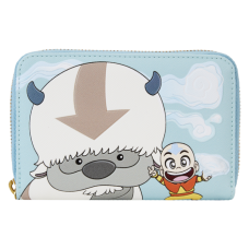 Avatar: The Last Airbender - Aang, Appa & Momo 4 Inch Faux Leather Zip-Around Wallet