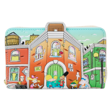 Hey Arnold - Sunset Arms Boarding House 4 Inch Faux Leather Zip-Around Wallet