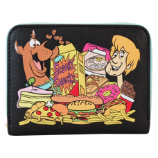 Scooby-Doo - Snacks 4 Inch Faux Leather Zip-Around Wallet