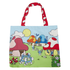 The Smurfs - Village Life 15 Inch Canvas Tote Bag