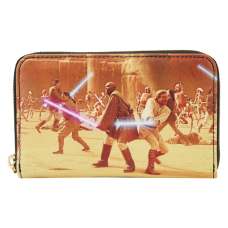 Star Wars - Attack of the Clones Scene 4 Inch Faux Leather Zip-Around Wallet