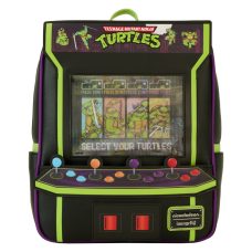 Teenage Mutant Ninja Turtles - 40th Anniversary Vintage Arcade Lenticular Glow in the Dark 12 Inch Faux Leather Mini Backpack