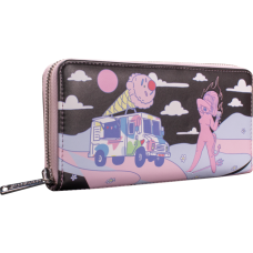 Loungefly x Valfre - Lucy Ice Cream Truck Debossed 8 Inch Faux Leather Zip-Around Wallet