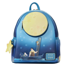 La Luna - Moon Glow in the Dark Light Up 10 Inch Faux Leather Mini Backpack