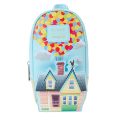 Up - 15th Anniversary Balloon House 8 Inch Faux Leather Pencil Case